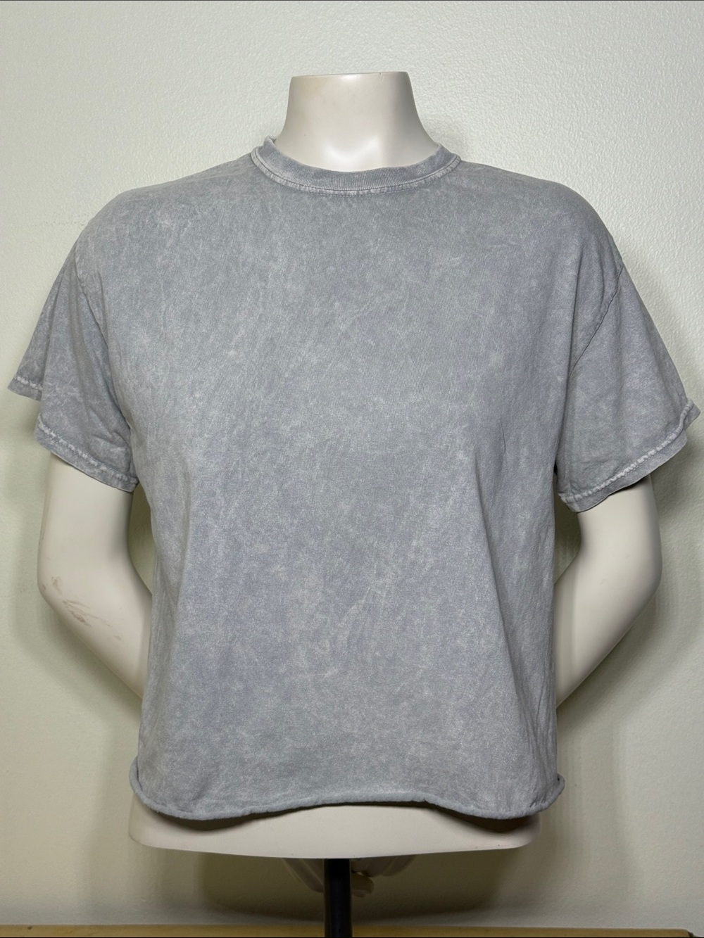 Anistar Acid Wash Crop Tee – Size Medium